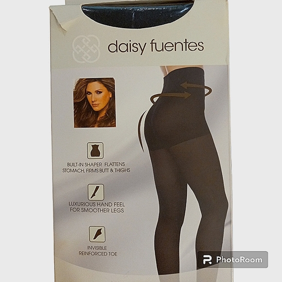 Shaper Tights Flat Stomach Firm Butt Slimming Smooth Leg Feel Black Sleek Smooth - Picture 1 of 10